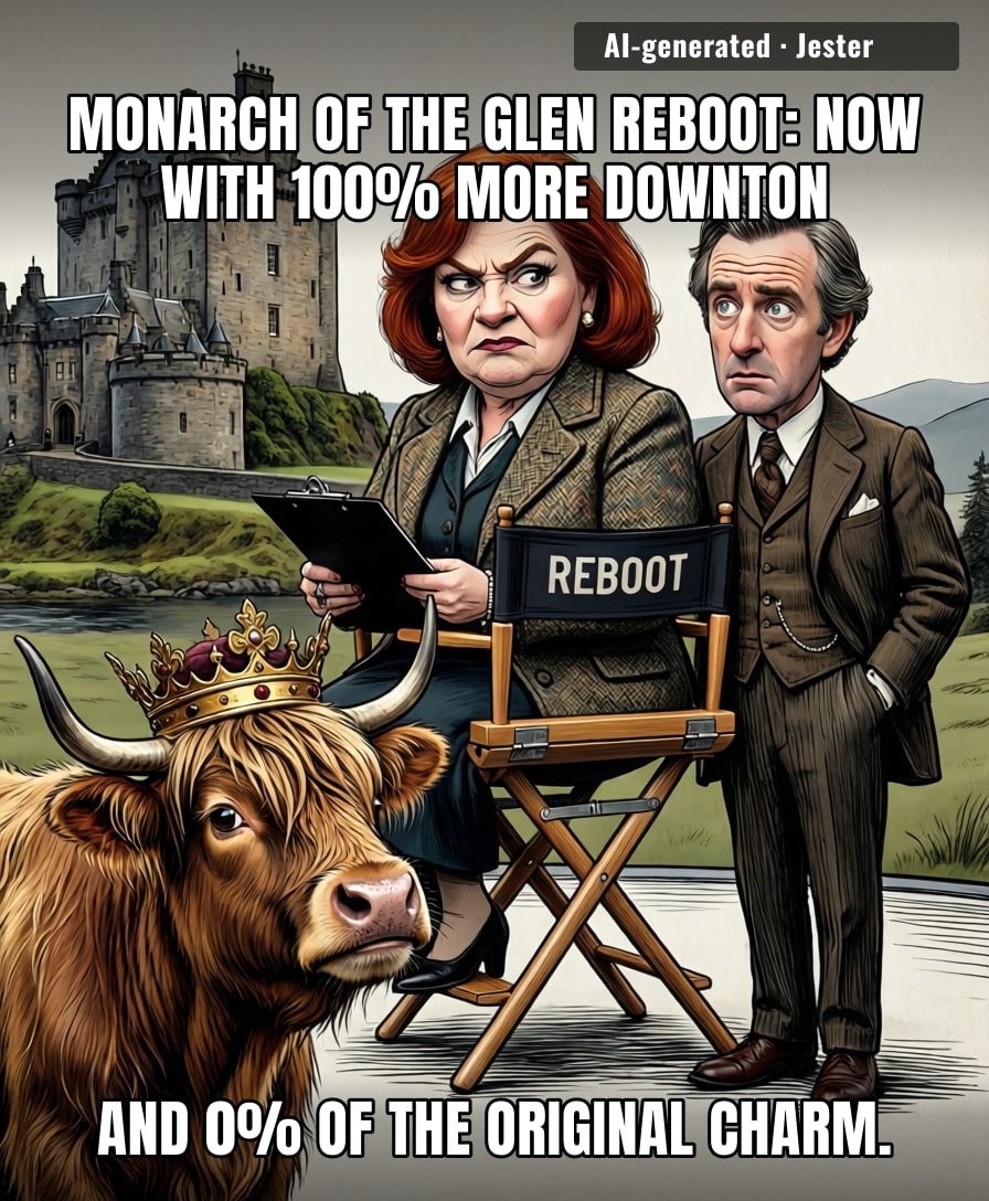 Reuniting the cast is harder than reuniting the Highland cattle.