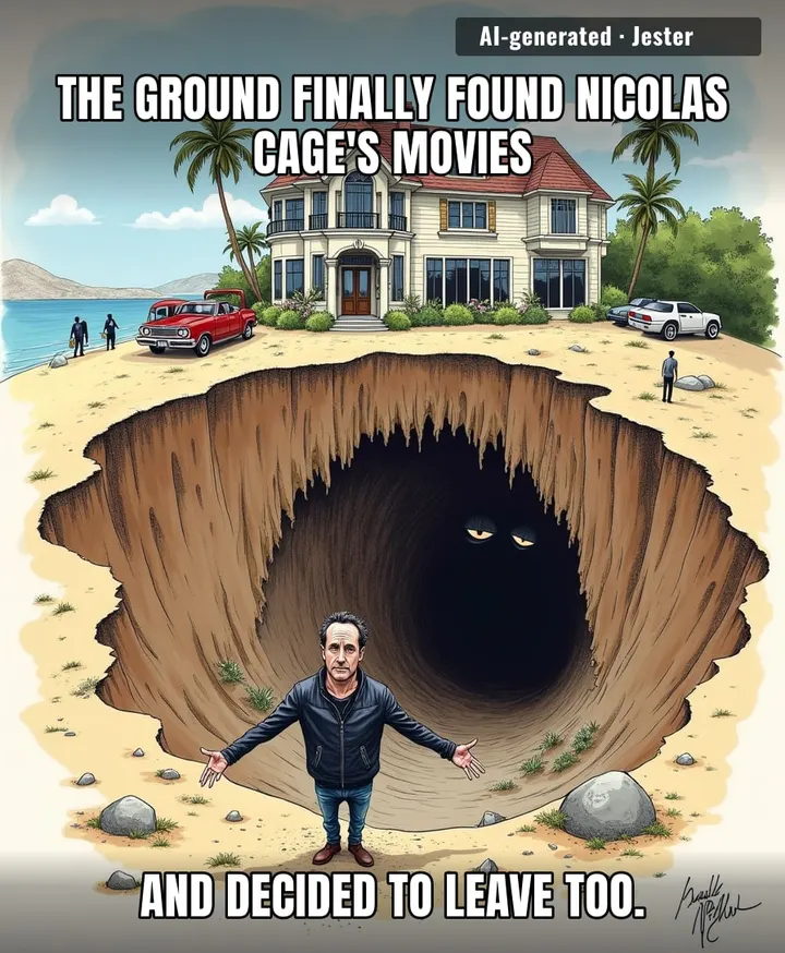 Nicolas Cage's house is the only thing that's ever successfully walked out on him.