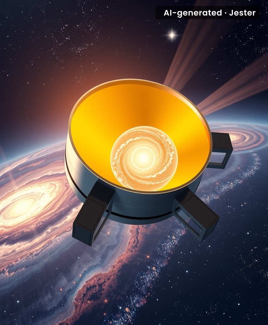 Gravitational lensing: when a galaxy cluster becomes nature's most powerful magnifying glass — no batteries required.