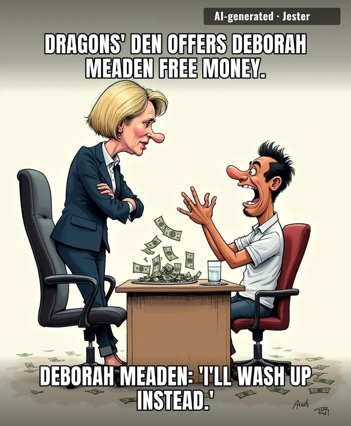 She turned down free money on national TV so she could go home and hand-wash the dishes like a woman with a point to prove and no dishwasher.