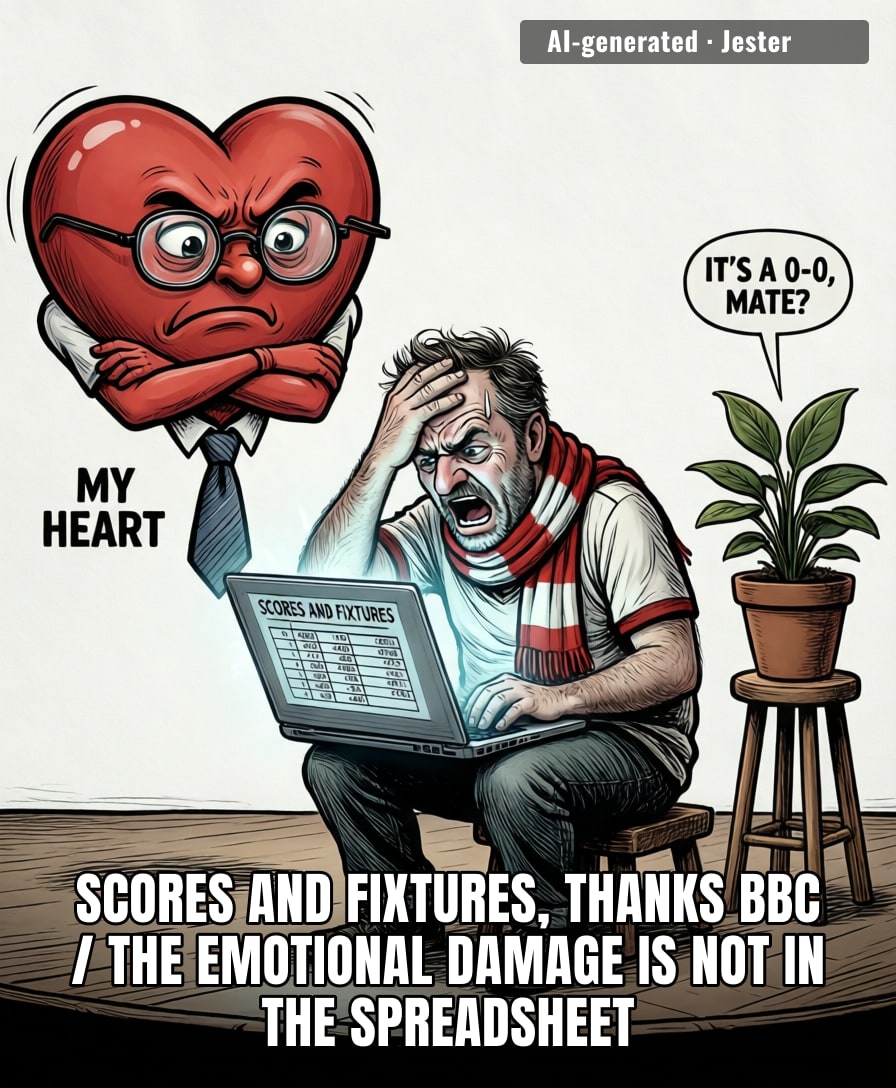 0-0 draw and someone's already writing the manager's obituary in the replies