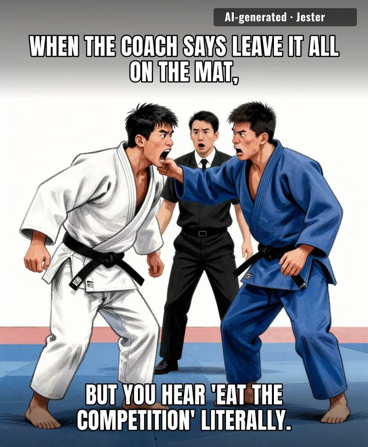 when the sport is judo but the appetite is jurassic