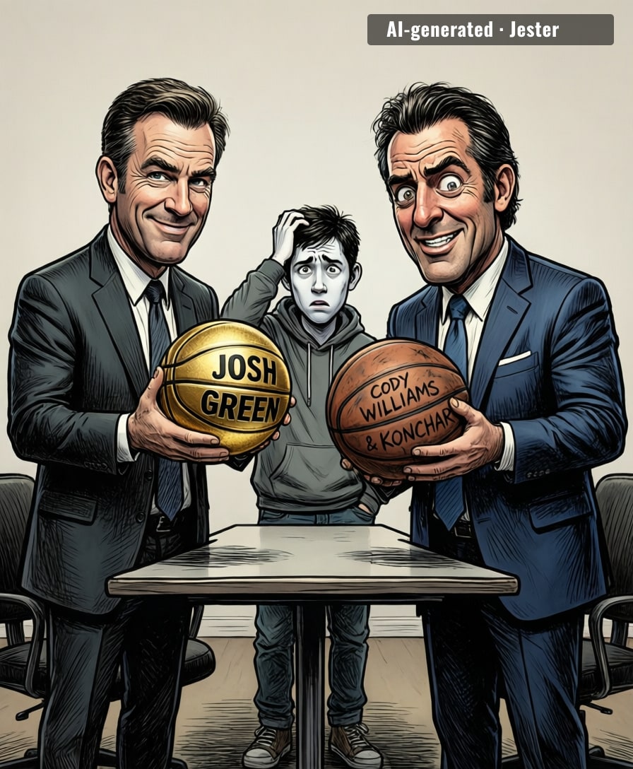 NBA trades are just two GMs swapping mystery boxes and hoping they don't get the one with the moldy jersey.