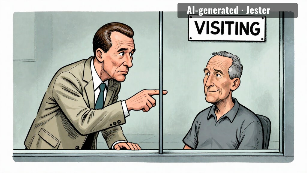 todd's objection to the fraudster isn't the fraud — it's that he got to the visiting room first