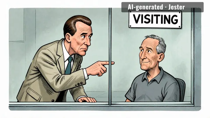 todd's objection to the fraudster isn't the fraud — it's that he got to the visiting room first