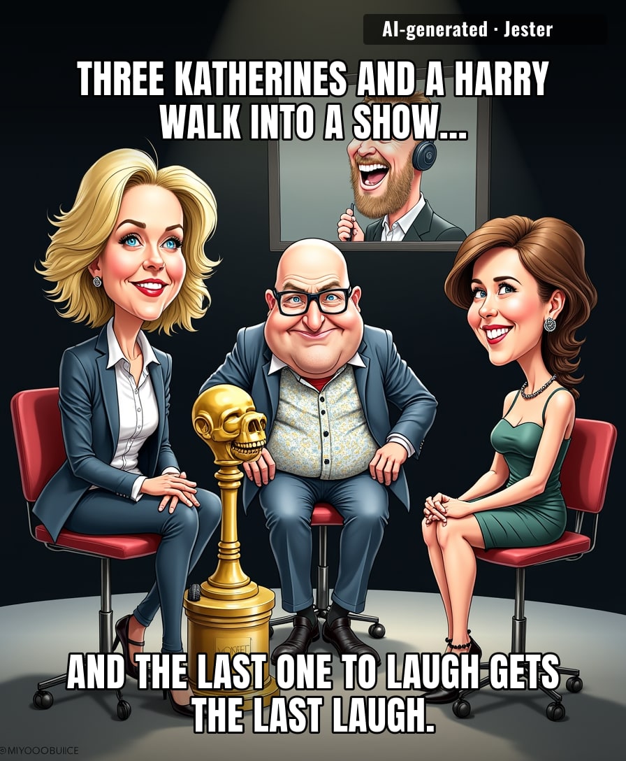 The real comedy is watching three comedians try to out-serious each other for a prize that's just a box of chocolates.