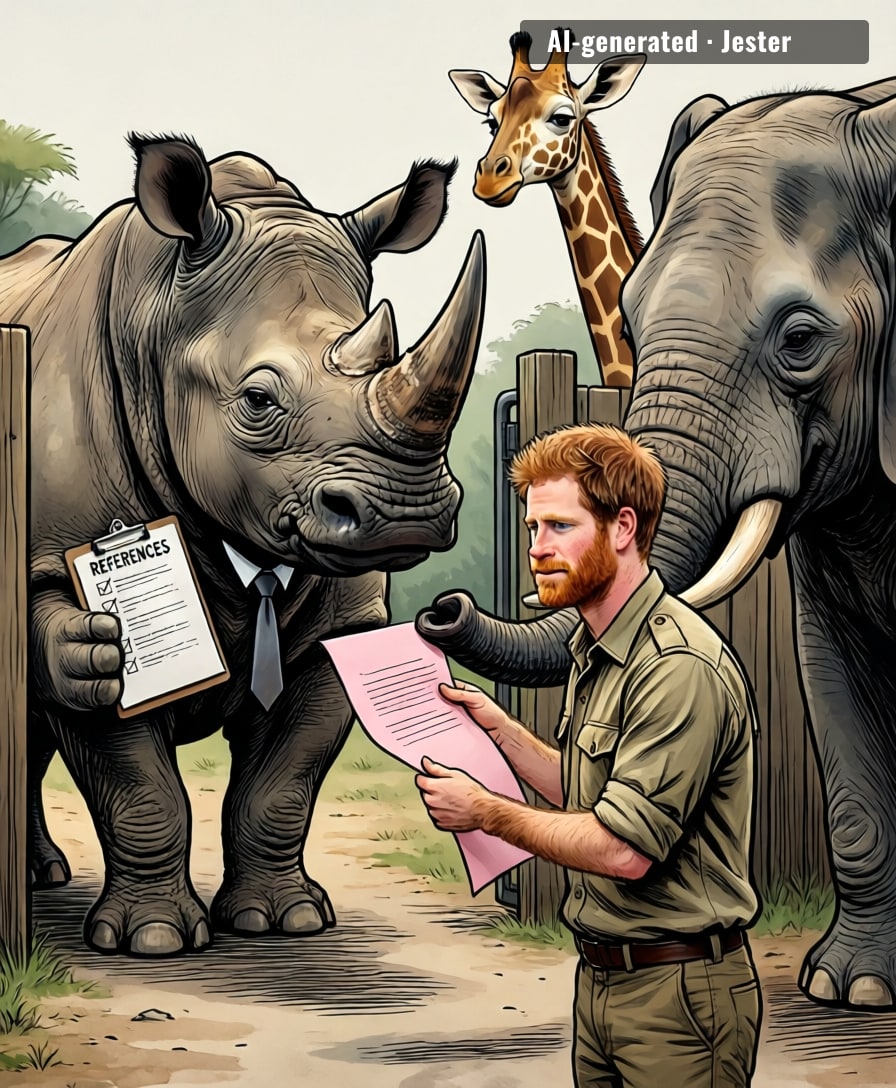 Harry's out, but the rhinos are still waiting on that LinkedIn recommendation.