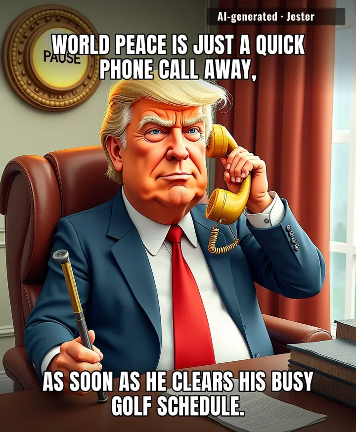 Trump treats global diplomacy like a cart abandonment email from an online clothing store.