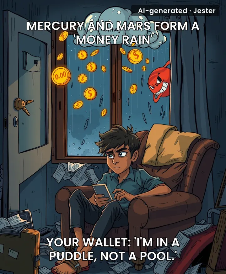 The only thing raining on me is my landlord's reminder.