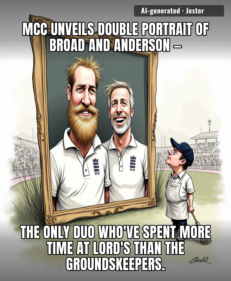 Stuart Broad finally got a portrait at Lord's — the one place he never got out.