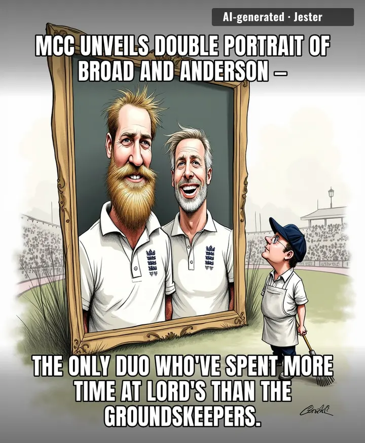 Stuart Broad finally got a portrait at Lord's — the one place he never got out.