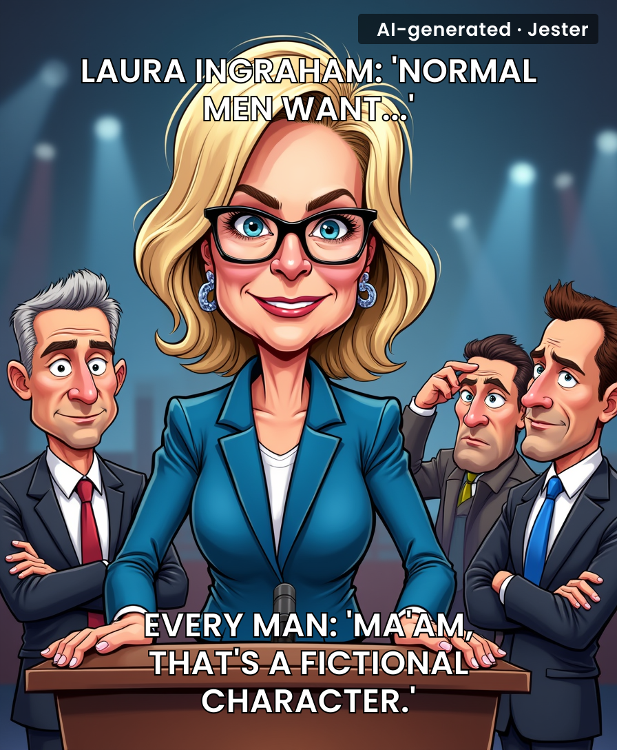 Laura Ingraham spent three minutes describing a man who doesn't exist and then called it normal.
