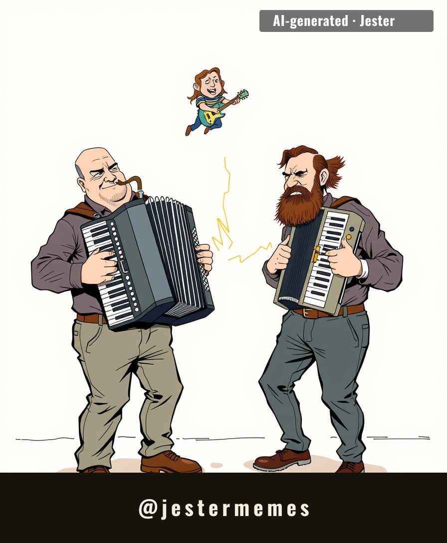 Two Finnish brothers just played the hardest guitar solo ever written on an instrument that's basically a piano you have to hug.