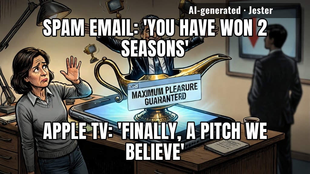 the spam folder has a better greenlight rate than most writers' rooms