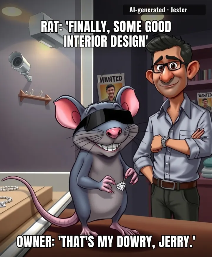 The only 10 lakh the rat will ever spend is on its lawyer.