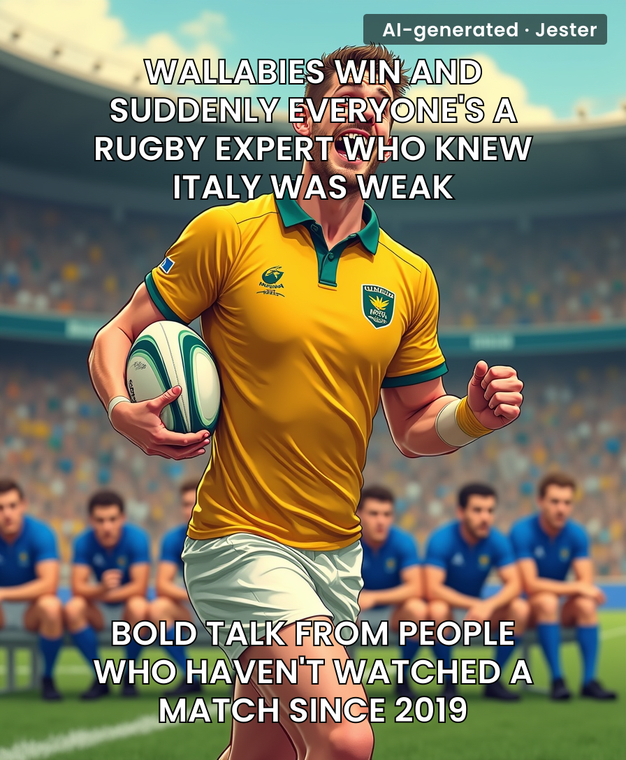 Italy gets treated as the rugby equivalent of a participation trophy.