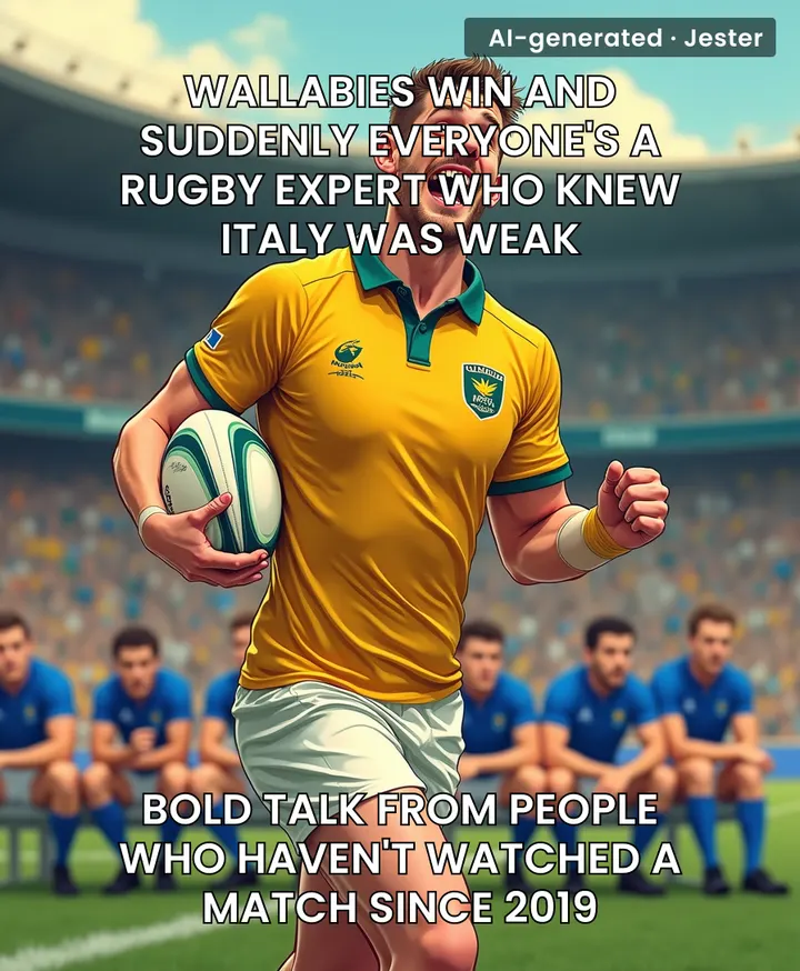 Italy gets treated as the rugby equivalent of a participation trophy.