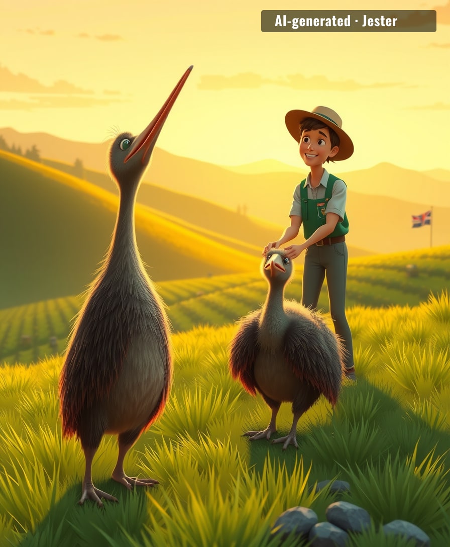 The only thing longer than a kiwi's beak is the list of volunteers who made this possible.