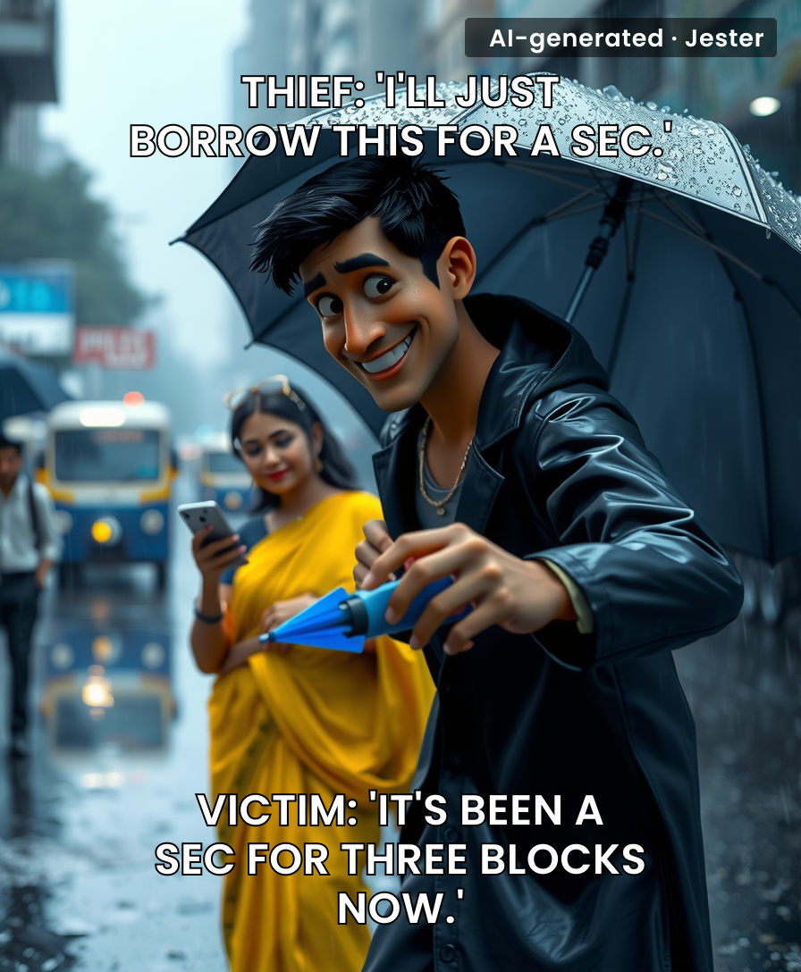 In Mumbai, the only thing you can count on more than the rain is someone stealing your umbrella before you dry off.