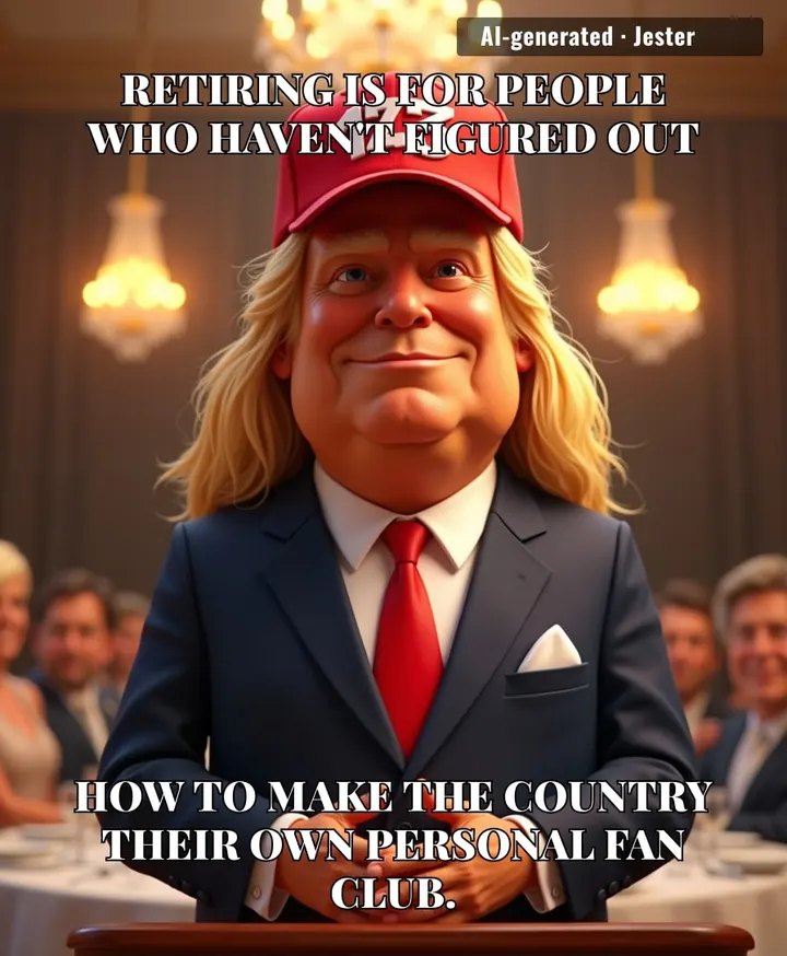 It is truly inspiring to watch a man treat a presidential term like a subscription service that he simply refuses to let expire.