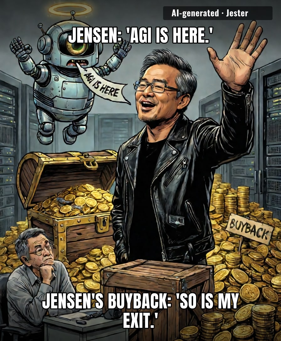 Nvidia invented a god and immediately sold its own stock to it.