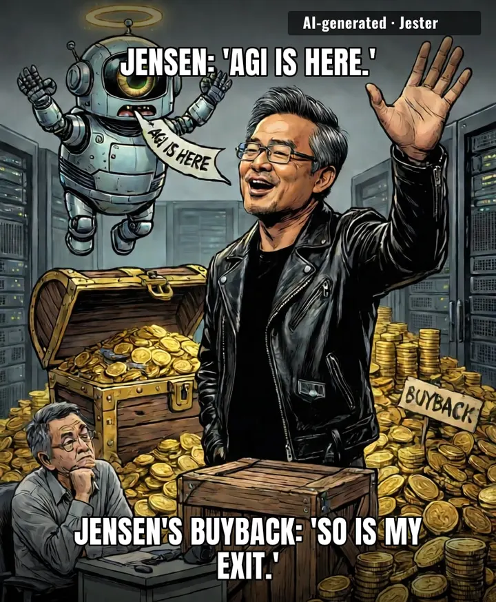 Nvidia invented a god and immediately sold its own stock to it.