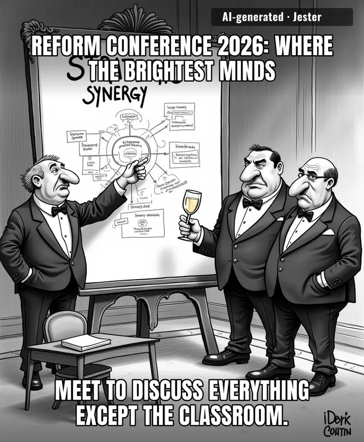 It’s comforting to know that while teachers are drowning in paperwork, the sector’s elite can still find the time to gather in a hotel ballroom and invent new ways to mispronounce 'underfunded'.