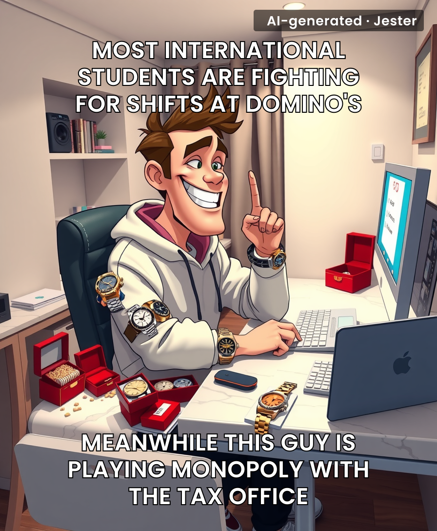 Five million dollars in watch fraud is certainly one way to solve the student loan crisis.