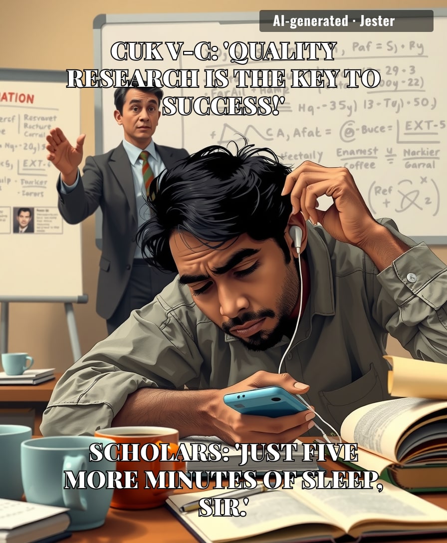 The only thing more rigorous than peer review is a research scholar's ability to nap through a motivational talk.
