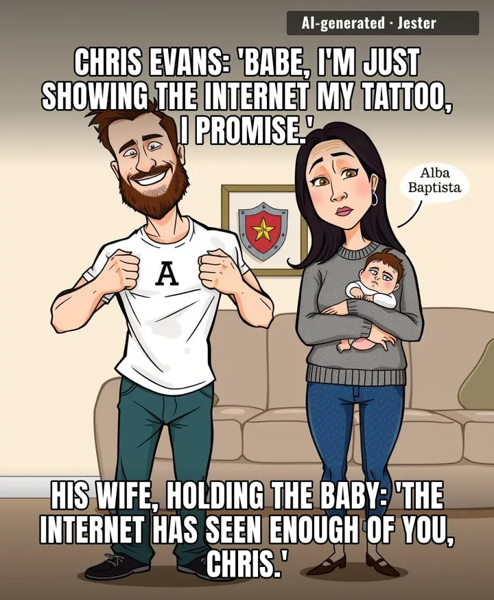 Eight years and a whole marriage later, the only thing Chris Evans still keeps private is his chest—and his shirt.