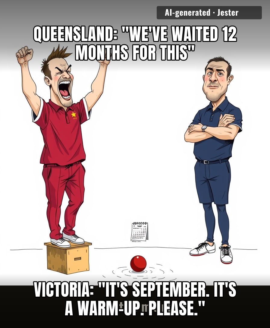 two states. one meaningless game. September. truly the Ashes of absolutely nothing.