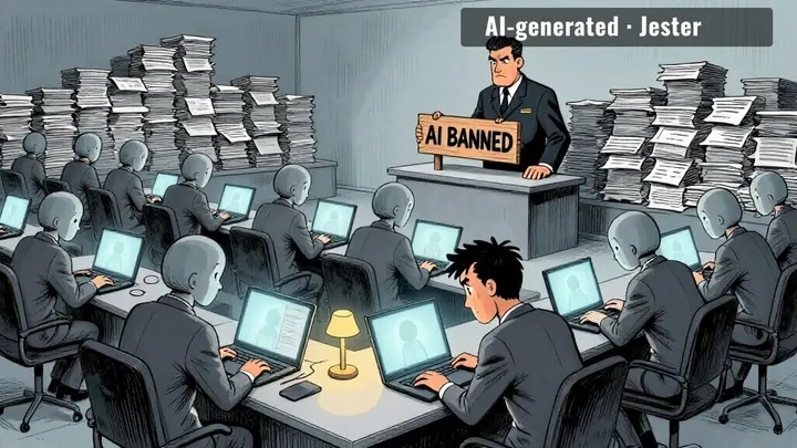 They banned AI from peer review. 22.5% of reviewers used it anyway — and the acceptance rate moved 0.5 points.