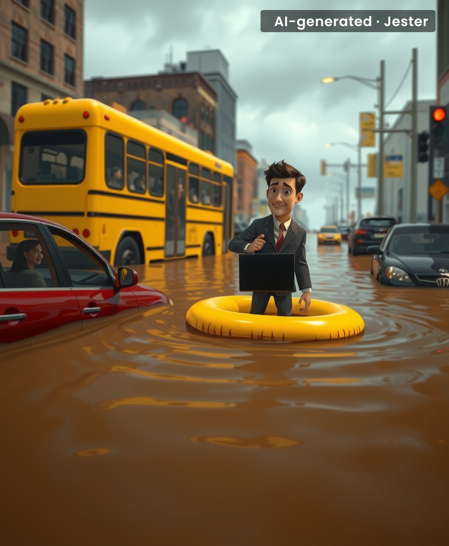 We tried to warn them about the failing infrastructure, but apparently, nobody could hear us over the sound of their jet skis.