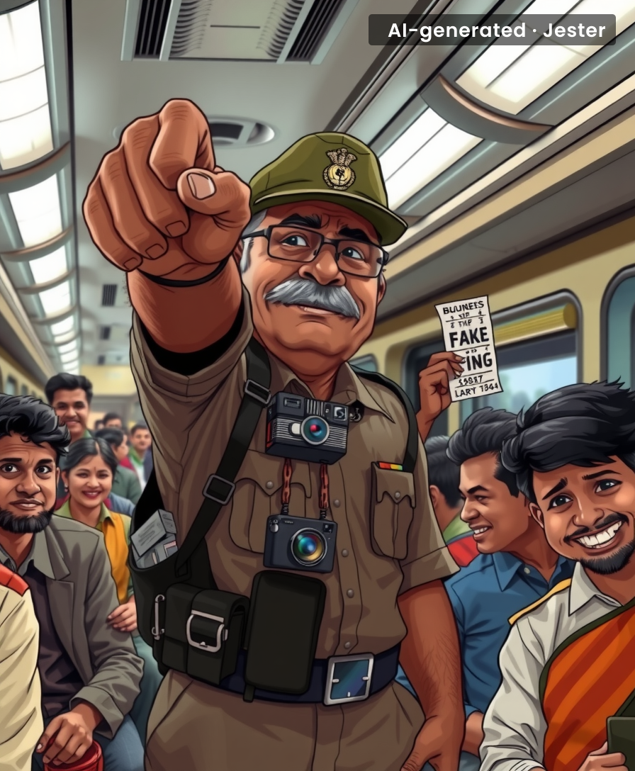 Body cameras for ticket checkers — finally, Indian Railways finds a way to make ticketless passengers pay for their own viral fame.