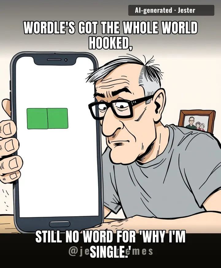 Every green tile feels like a life win until you realize 'bacon' isn't a starter word for your love life.