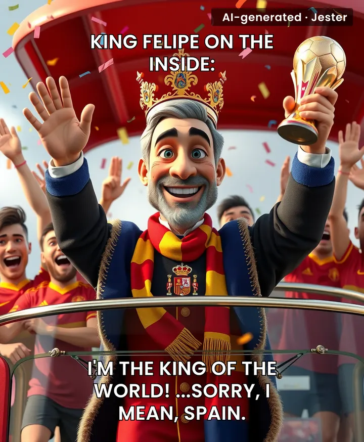King Felipe went from ceremonial figure to party animal in 90 minutes.