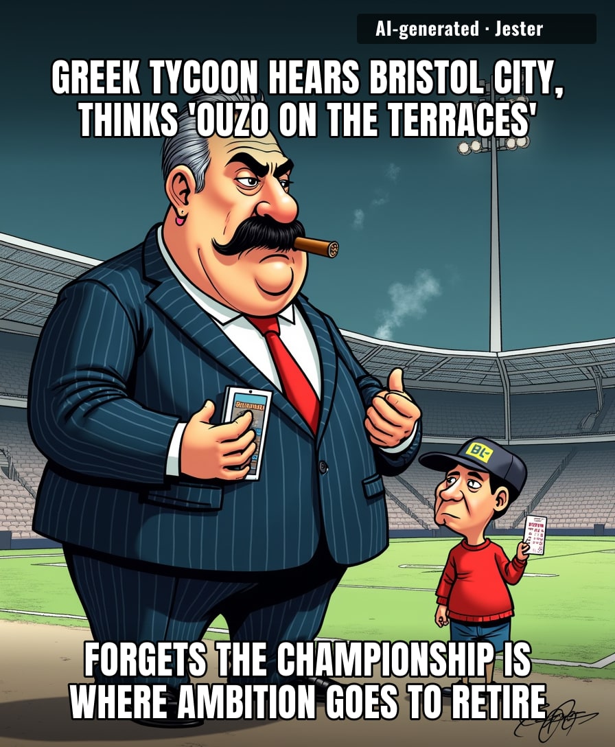 Somewhere in Athens, a man just discovered the Football League Trophy and thinks he's buying into the Champions League.