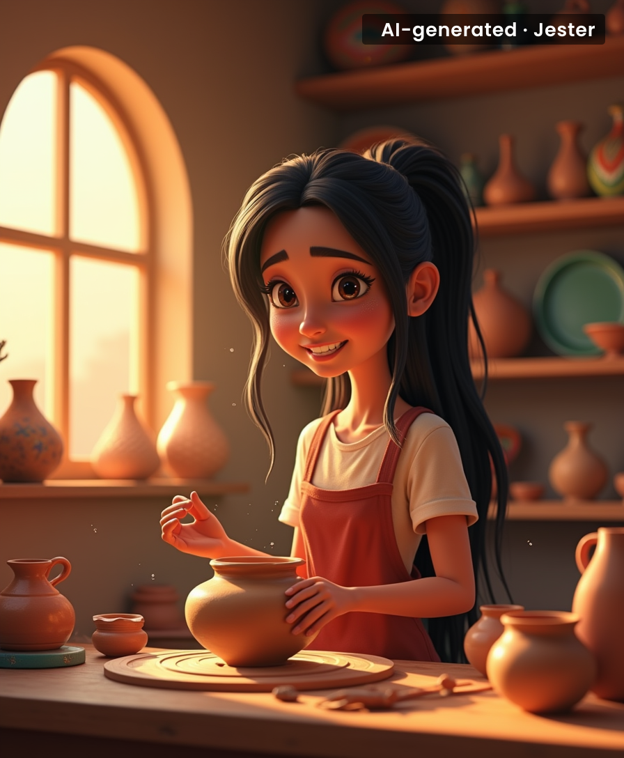 Hessa Al Ajmani proves that clay isn't just mud—it's a ticket to a magical world you can actually touch.