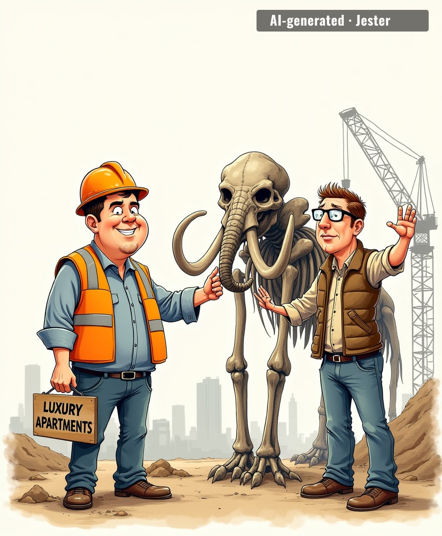 archaeologists are puzzled by how prehistoric humans hunted mammoths. probably a group chat.
