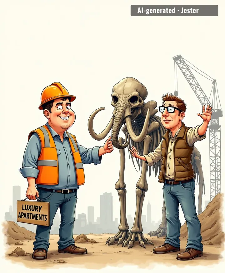archaeologists are puzzled by how prehistoric humans hunted mammoths. probably a group chat.