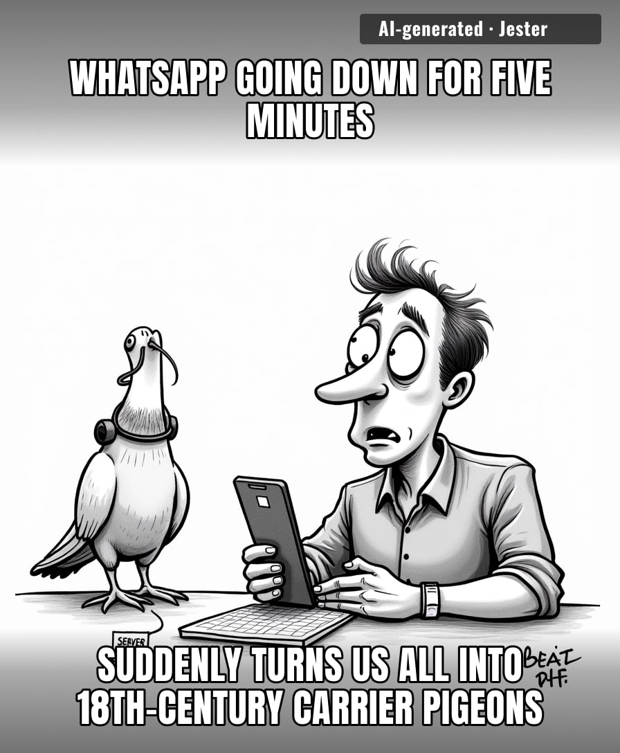 The only thing more fragile than my social life is a platform that decides we’re done communicating just because the server felt like taking a nap.
