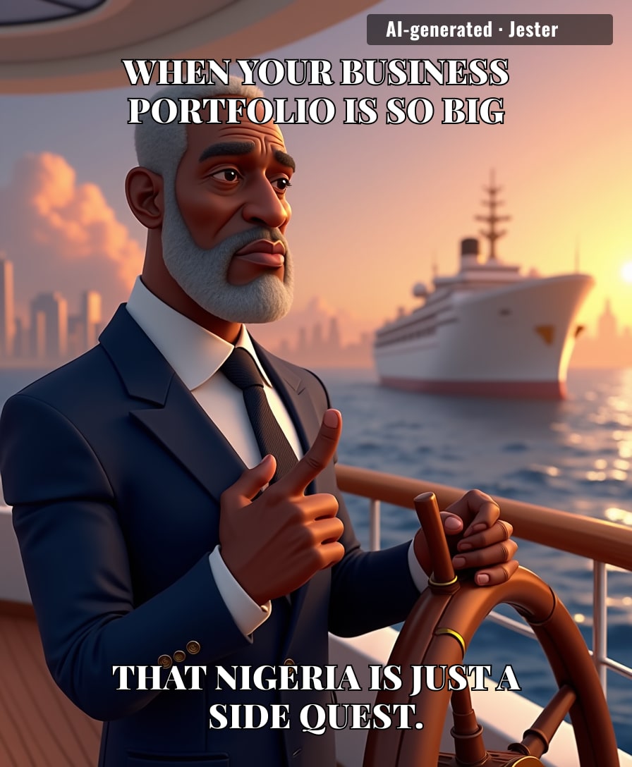 Dangote really looked at the local stock exchange and said this environment is too chill for my level of stress.