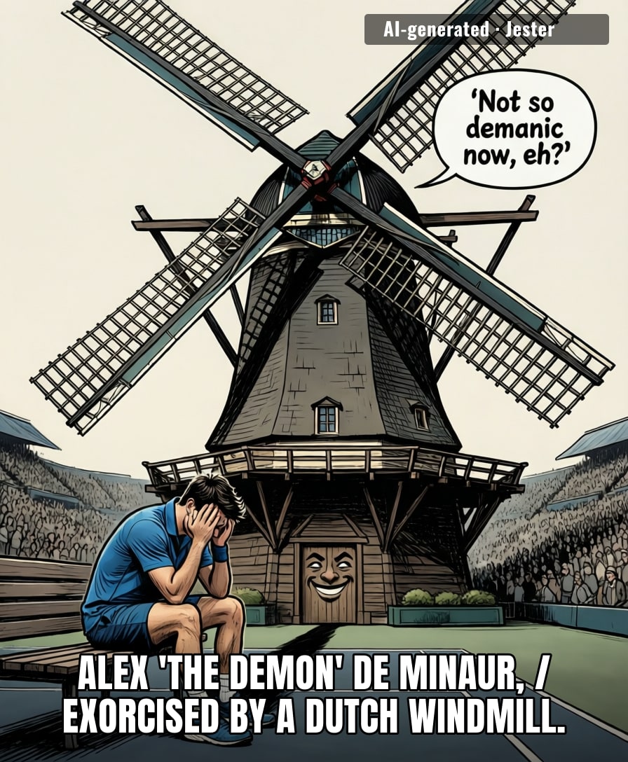 De Minaur's US Open ended like my gym motivation — gone after the first round, and somehow still ranked top 10.