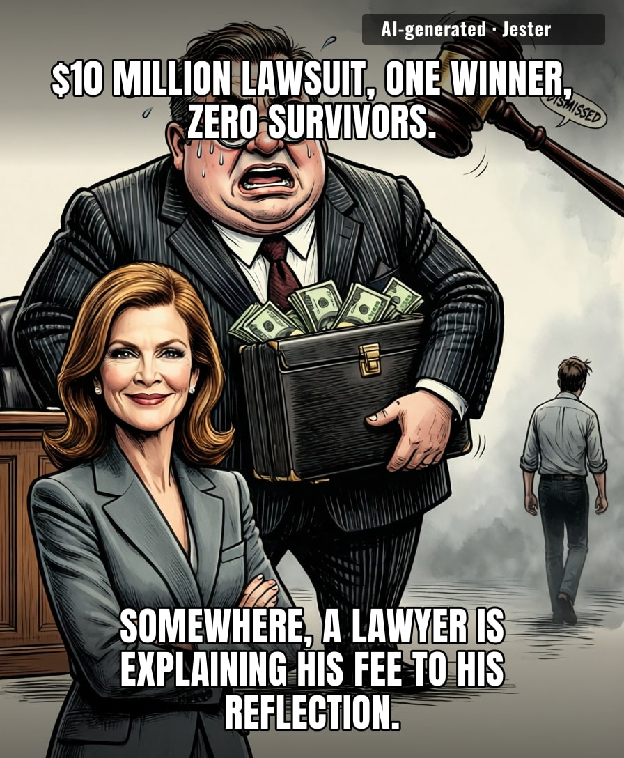 dismissed: the only word lawyers use when they can't bill you for the rest
