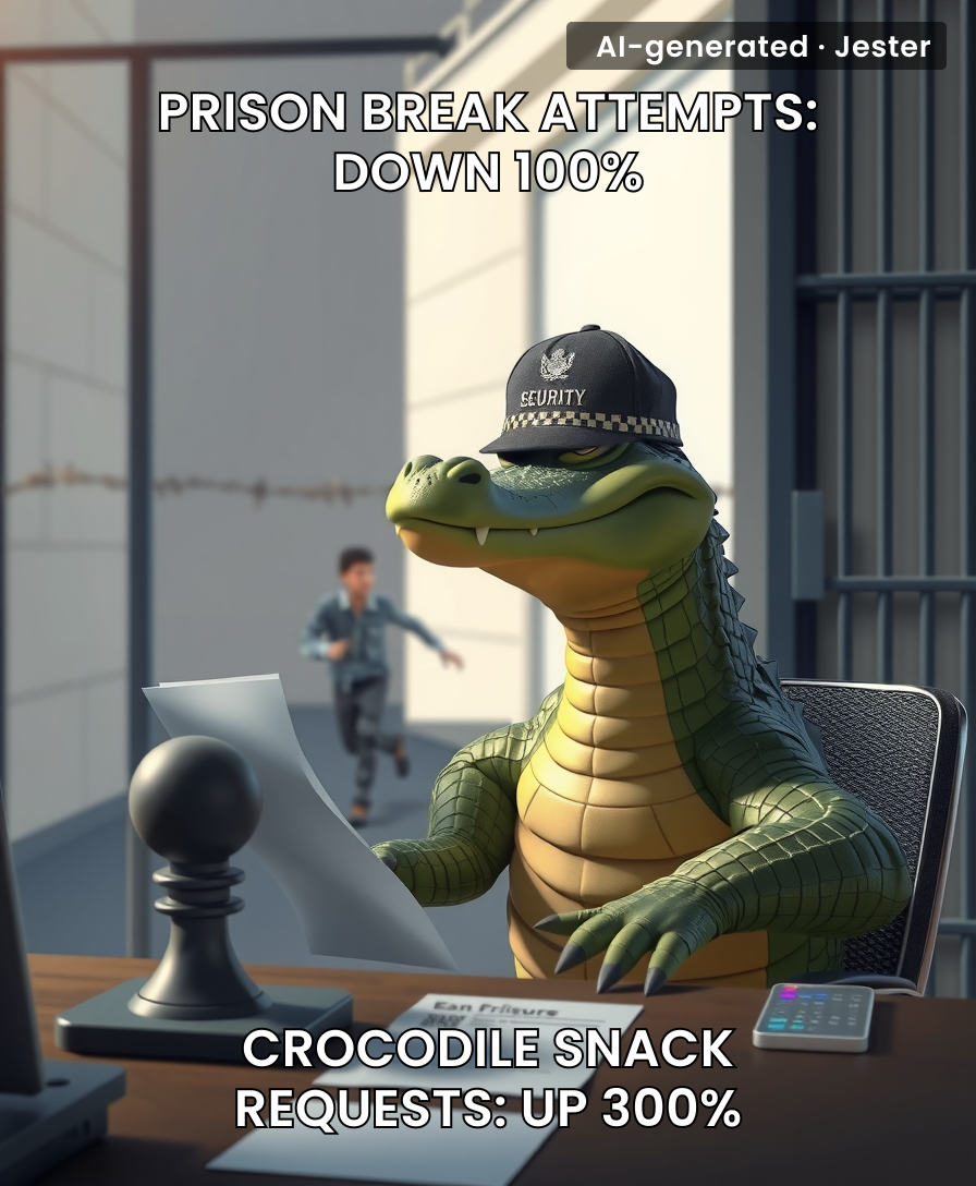 Crocodiles: the only government employees that actually do their job.