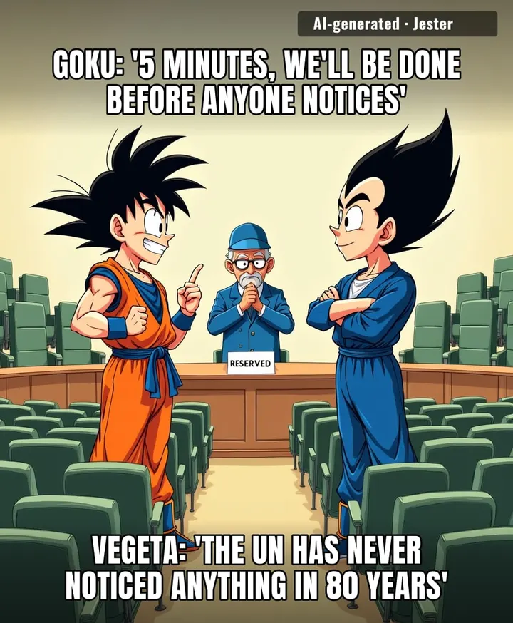 even the saiyans know the UN is just a very expensive empty room with good lighting