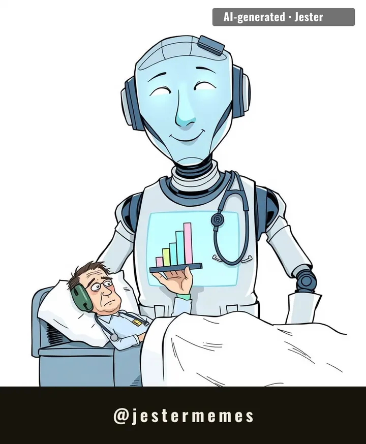 the AI is 4x more accurate, and the human doctor is now just a dongle.