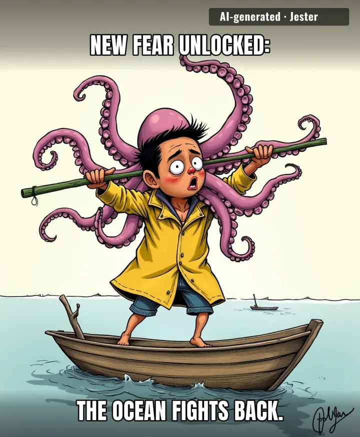 The one time a fisherman wishes he'd caught a mermaid.