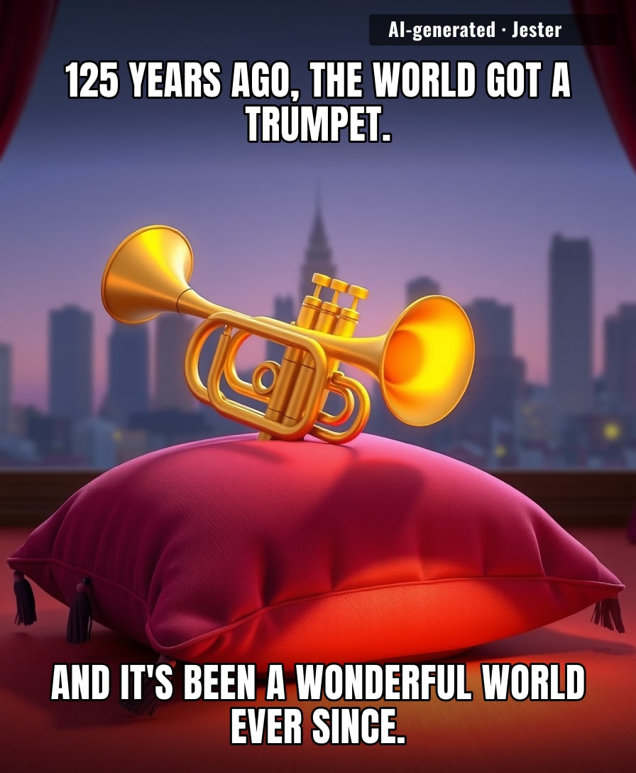 Louis Armstrong was born poor, died rich, and never hurt anyone—meanwhile, I've stubbed my toe and held a grudge for a week.