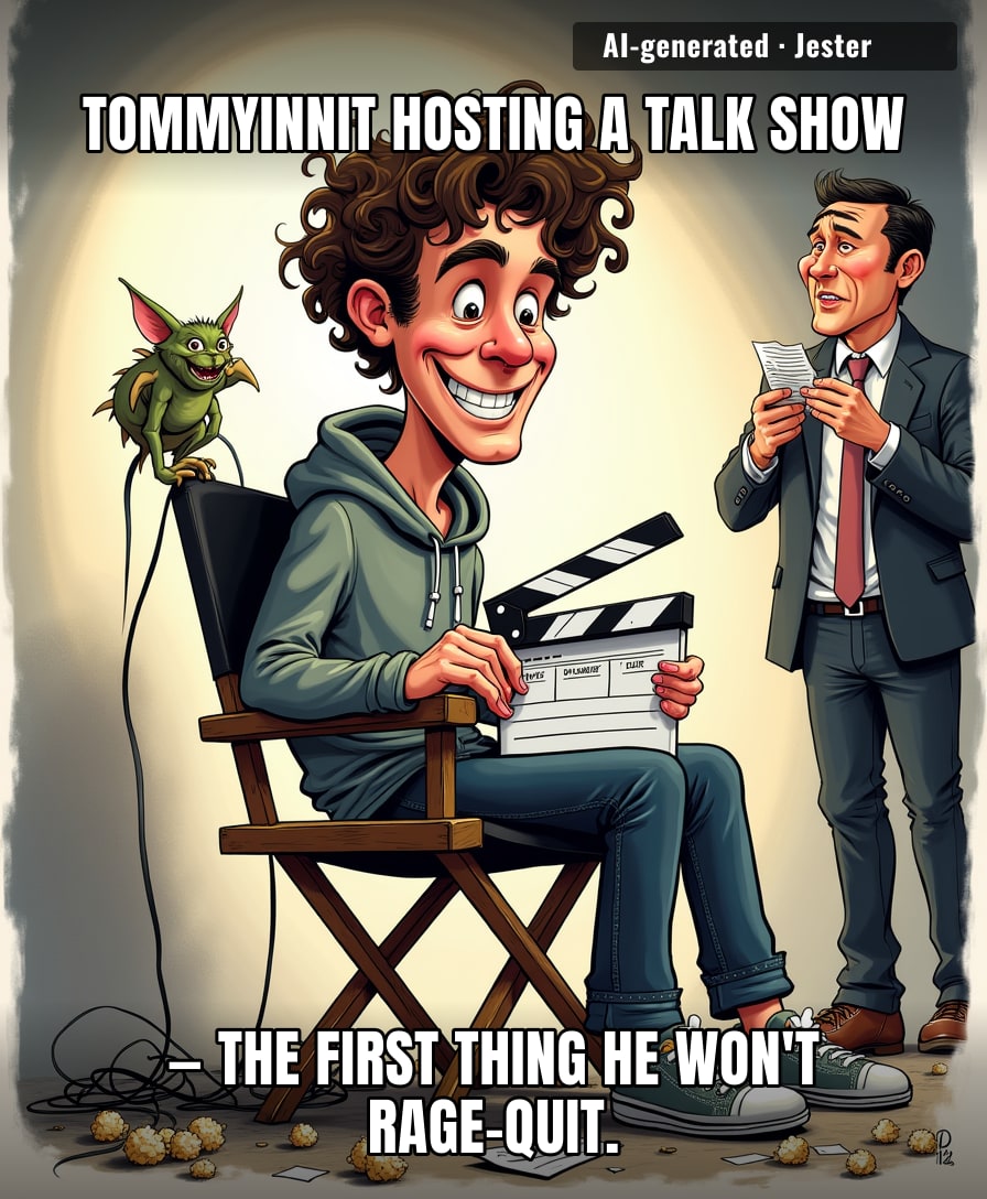 TommyInnit now runs a studio — that's like giving a raccoon a key to the pantry and calling it a catering career.